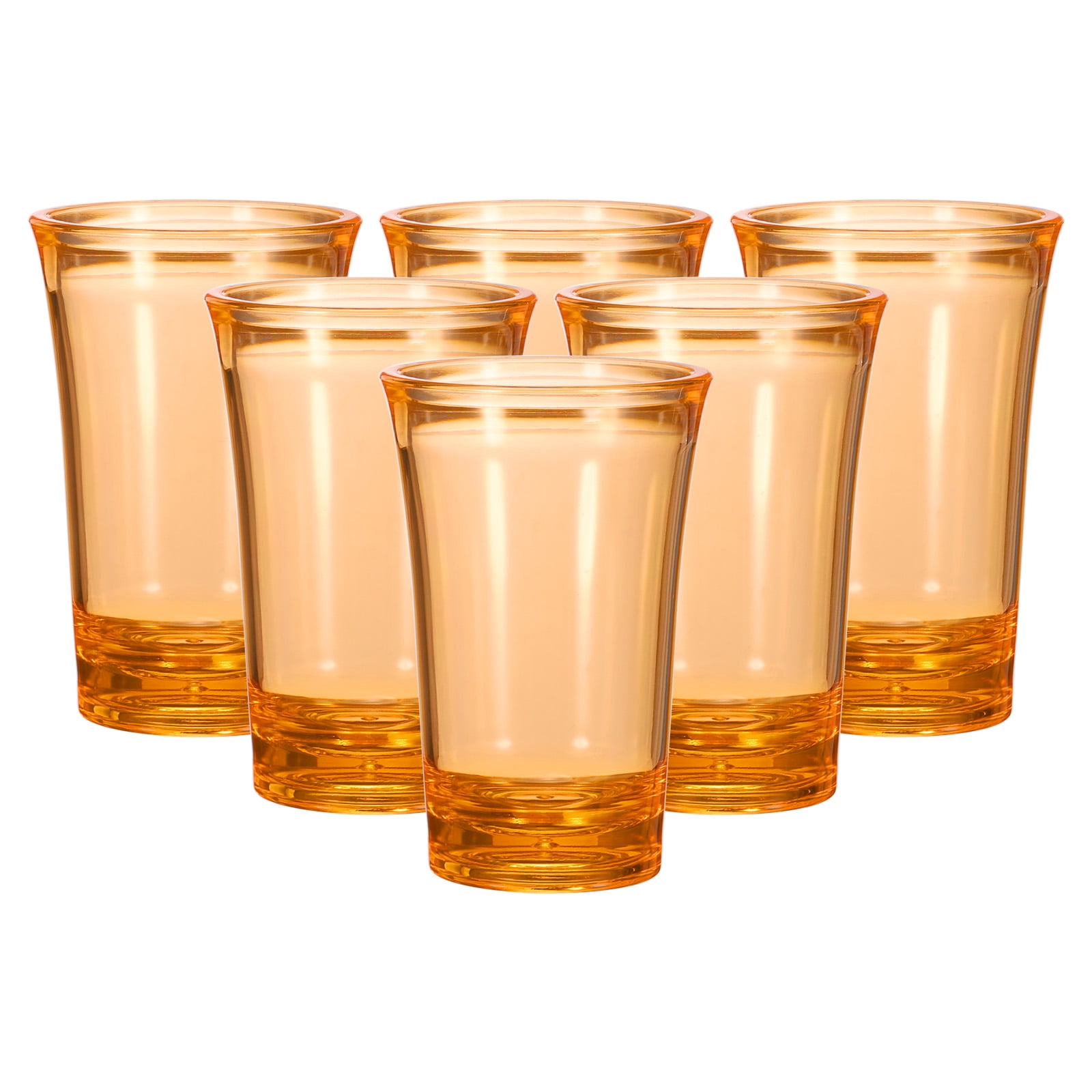 Uxcell 6pcs Shot Glasses Polystyrene Shot Glasses Ombre