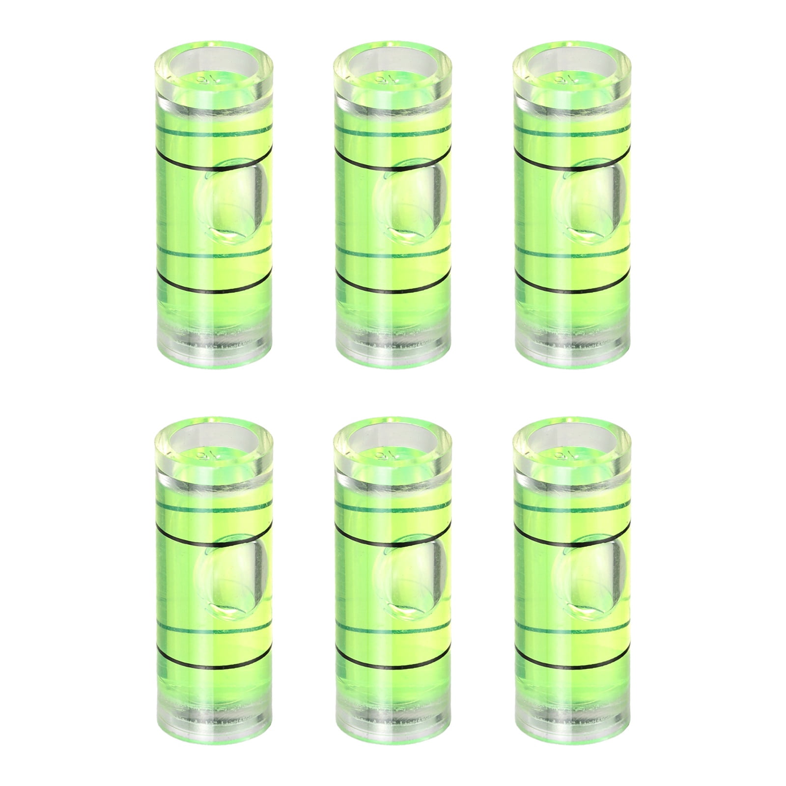 Uxcell 6pcs Small Cylindrical Bubble Level Vials 40x9.5mm PMMA Mini ...