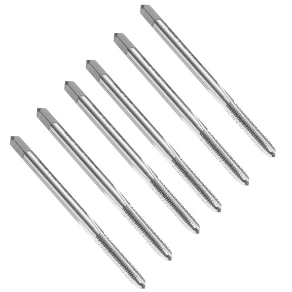 Uxcell 6pcs Straight Flute Thread Tap, M3 x 0.5 Metric Screw Threading Tapping Tool Machine Taps