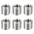 thumbnail image 1 of Uxcell 6pcs Thread Repair Inserts M16 x 2 Male to M10 x 1.5 Female Thread 15mm Long Stainless Steel Reducing Nuts Metric Self Tapping Sleeves, 1 of 7