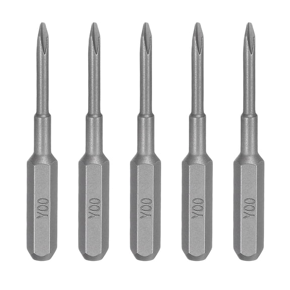 Uxcell 6pcs Y00 Tri Wings Screwdriver Bit 5/32" Hex Shank 35mm/1.38" Length Magnetic 3 Point Y-Shaped Head S2 Steel Screw Driver Bit for Precision Repair