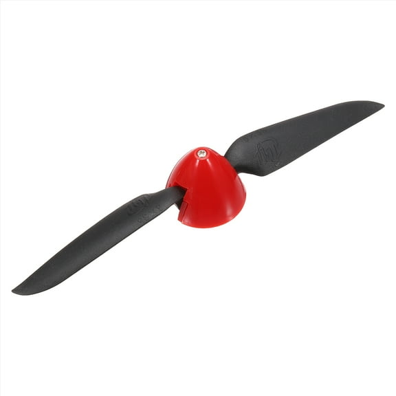 Uxcell 6x3 Inch RC Plane Propeller, RC Folding Propellers Spinner Size D30.5xH26mm 3.17mm Motor Shaft Dia 2-Vane with Nylon Plastic Spinner for Airplane Helicopter(Black)