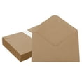 thumbnail image 1 of Uxcell Invitation Envelopes, Greeting Card Envelopes Flat-Flap for Mailing Weddings and Birthdays Brown, 1 of 7