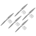 thumbnail image 1 of Uxcell 6x4 Inch RC Propellers 2-Vane Blades Props Gray with Adapter Rings RC Airplane Aircraft Prop Replacement 5Pcs, 1 of 6