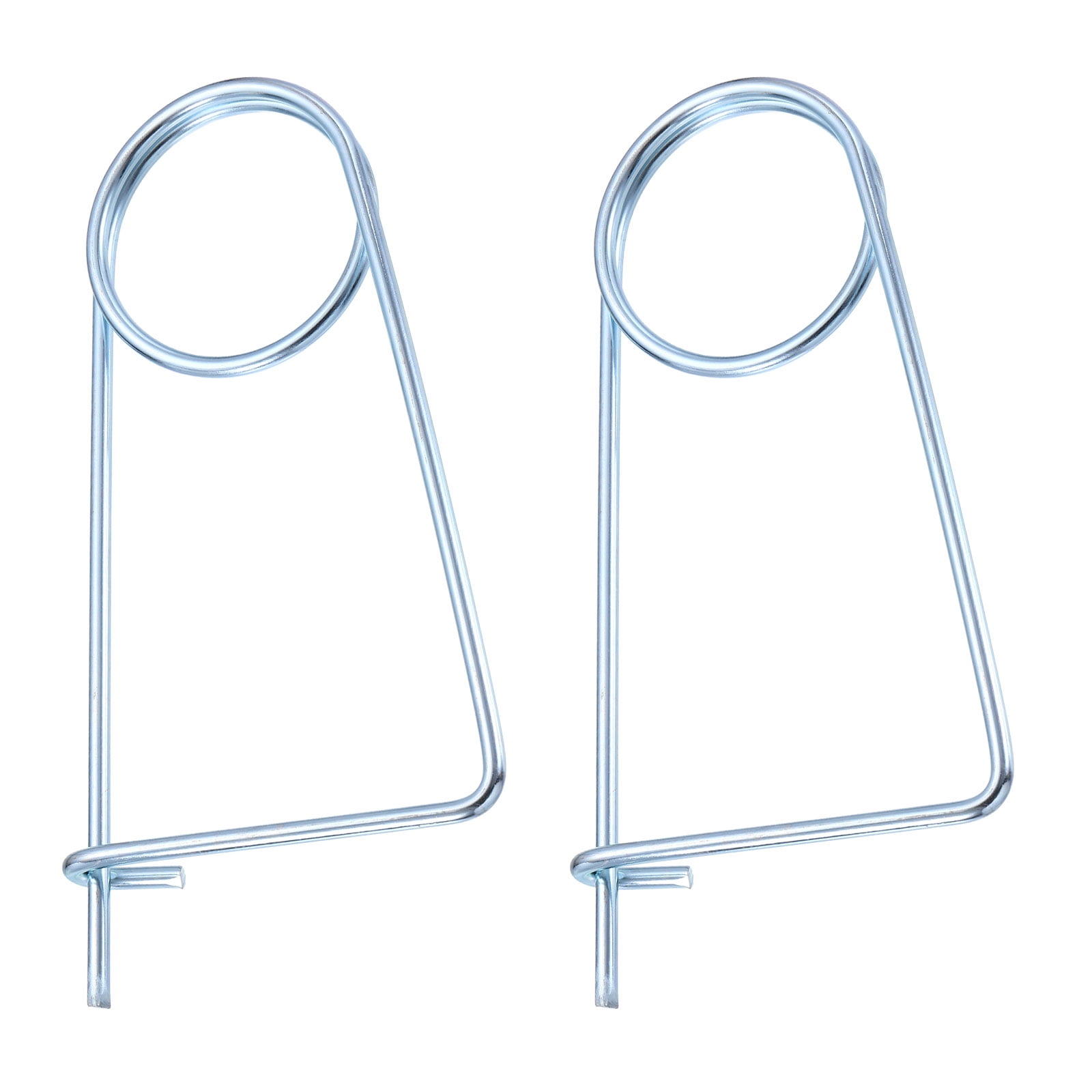 Uxcell 0.24"x5.08" Brooch Shape Cotter Safety Pin Spring Pin Fastener 2Pcs Steel Quick Lock for Farm Garden Lawn Hook Hitch