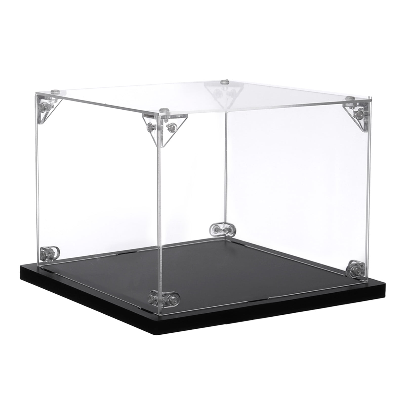 Uxcell 6x6x4 inch Acrylic Display Case Assemble Cube Dustproof Showcase, Clear