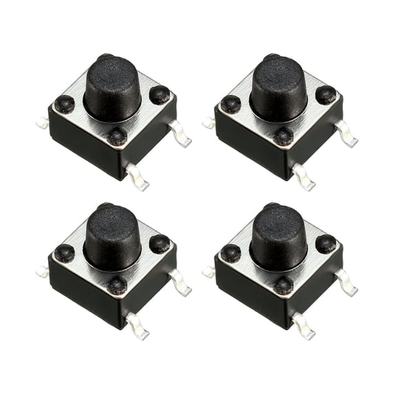 Uxcell 6x6x6mm PCB Surface Mounted Devices SMT Momentary Tactile Tact Push Button Switch 21PCS