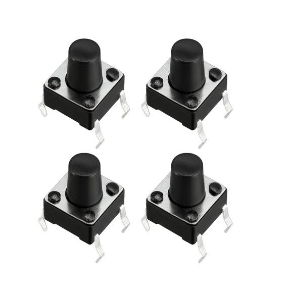 Uxcell 6x6x8mm Panel Momentary 4-Pin PCB DIP Tactile Push Button Switch 25PCS