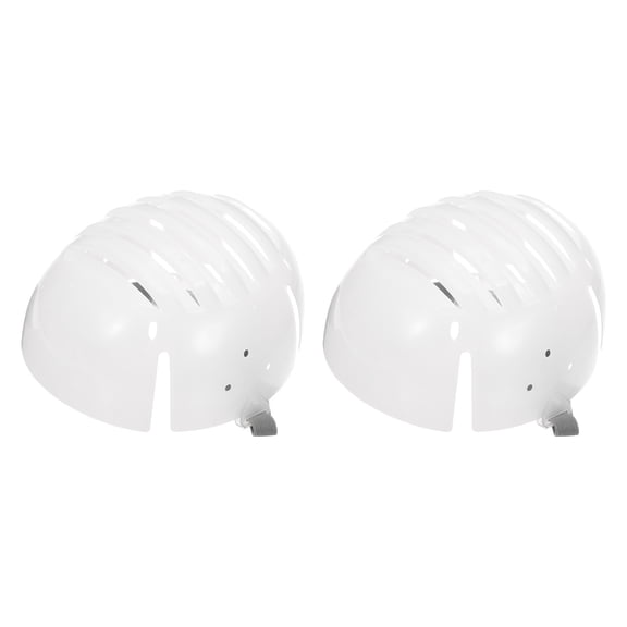 Uxcell 7.09 Inch 2 Set Adjustable Helmet Strap Accessory for Hard Hat with Protective Buckle White/Gray