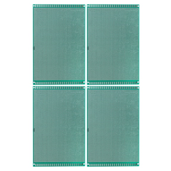 Uxcell 7.1" x 4.7" Double Sided PCB Board, 4 Pcs, Green