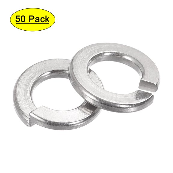 Uxcell 7/16-Inch 304 Stainless Steel Split Spring Lock Washer 50 Pack