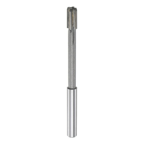 Uxcell 7.2mm Carbide Tip 4 Straight Flutes Round Shank Lathe Machine Chucking Reamer Cutter
