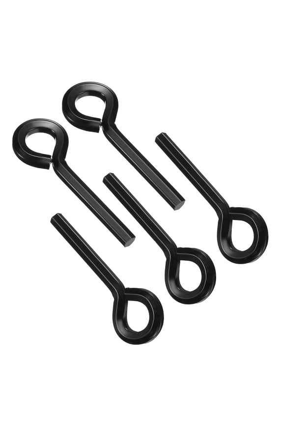 7/32 Inch Hex Key, 5 Pcs Hex Dogging Key Round Standard Hexagon Wrench Door Keychain for Push Bar Exit Device, Black