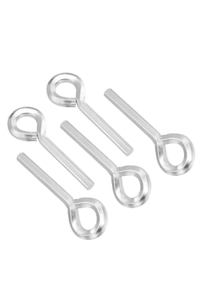 7/32 Inch Hex Key, 5 Pcs Hex Dogging Key Round Standard Hexagon Wrench Door Keychain for Push Bar Exit Device, Silver