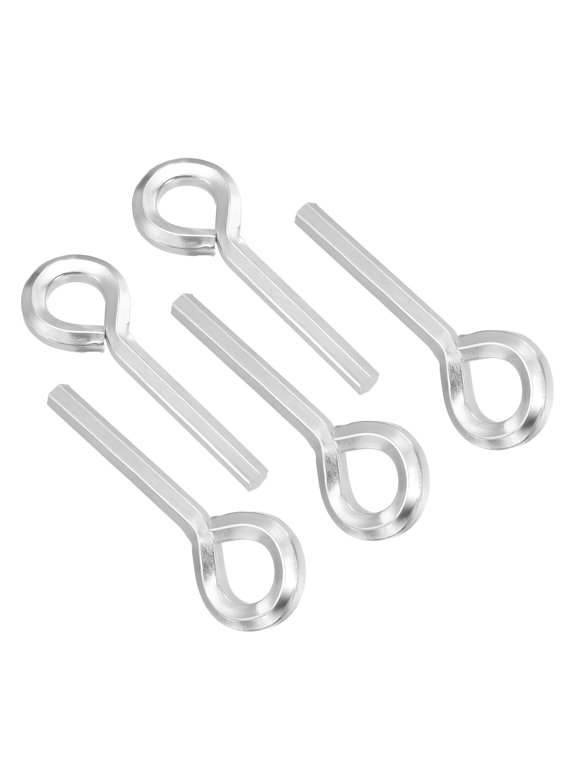 7/32 Inch Hex Key, 5 Pcs Hex Dogging Key Round Standard Hexagon Wrench Door Keychain for Push Bar Exit Device, Silver