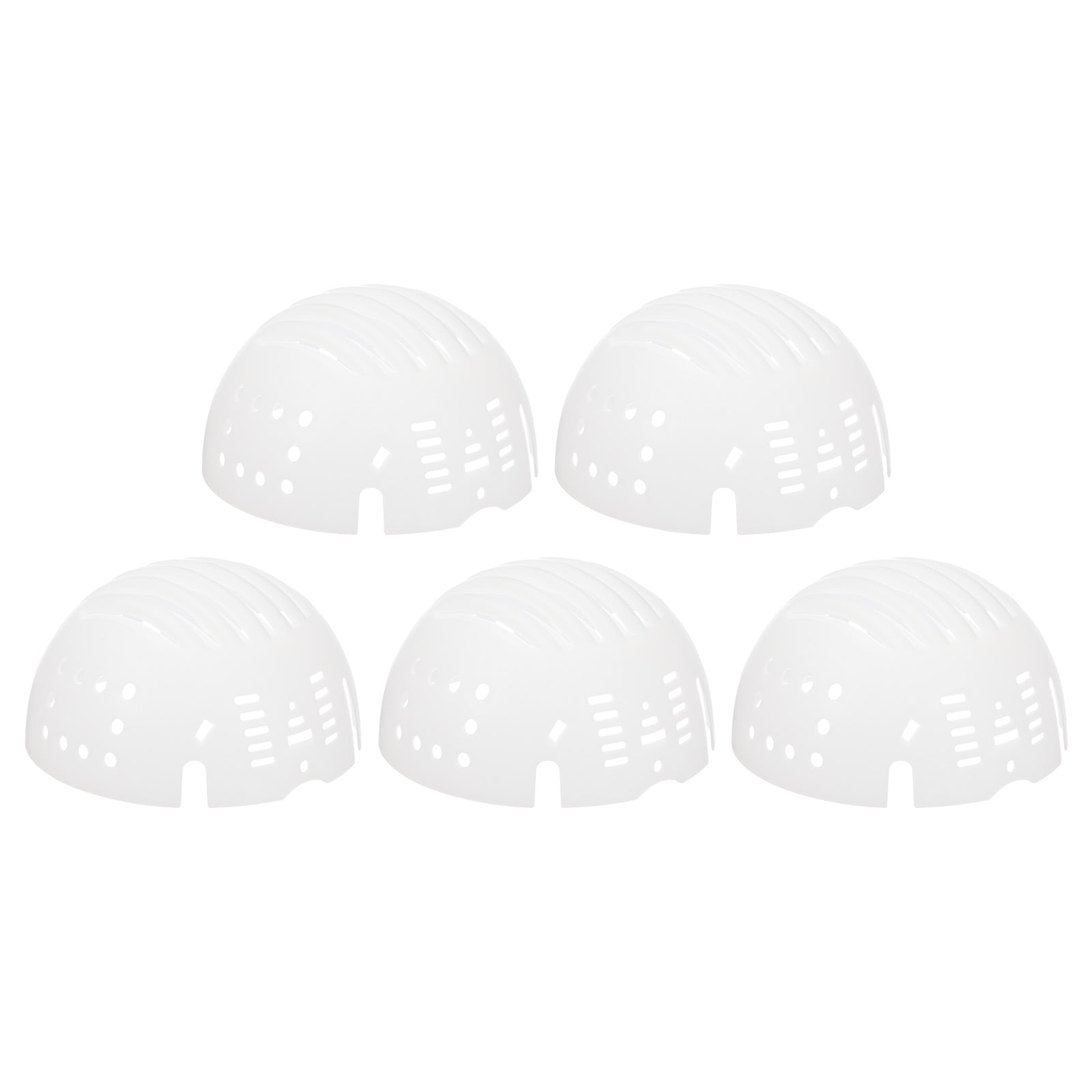 Uxcell 7.48 Inch 5 Pcs Adjustable Helmet Strap Accessory for Hard Hat with Protective Buckle White