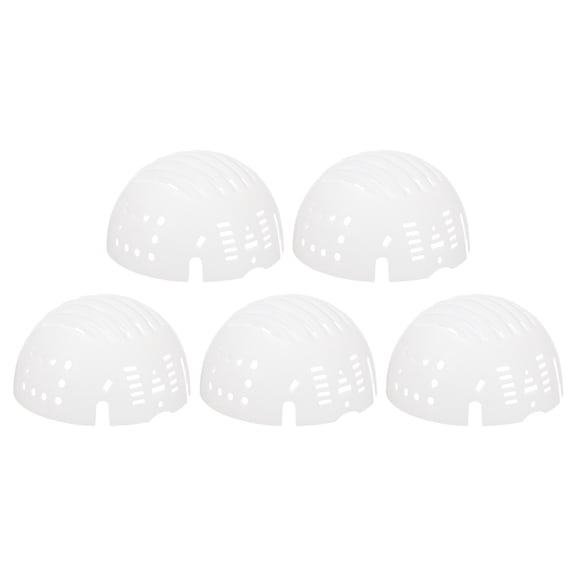 Uxcell 7.48 Inch 5 Pcs Adjustable Helmet Strap Accessory for Hard Hat with Protective Buckle White
