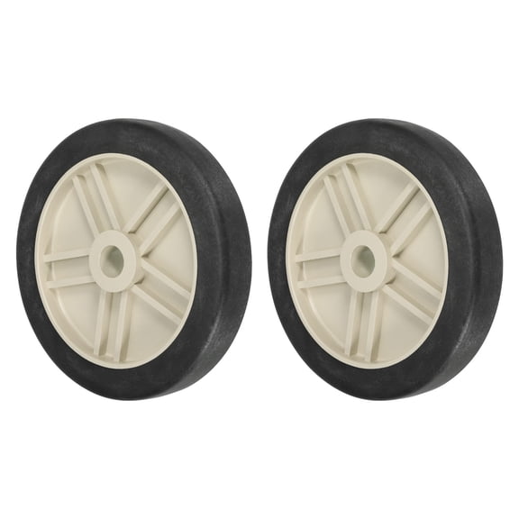 Uxcell Air Compressor Wheel Universal Air Compressors Wheel Replacement Parts for Easy Mobility Beige 7.5 Inch