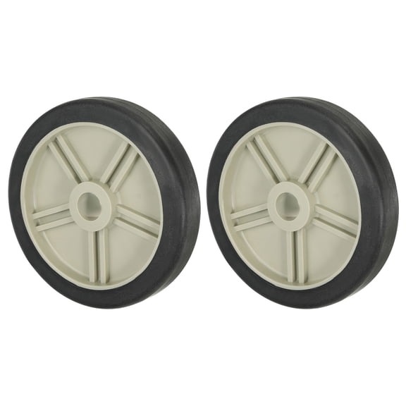 Uxcell 7.5" Universal Air Compressor Wheel with 1" Hole for Easy Mobility, Beige 2 Pack