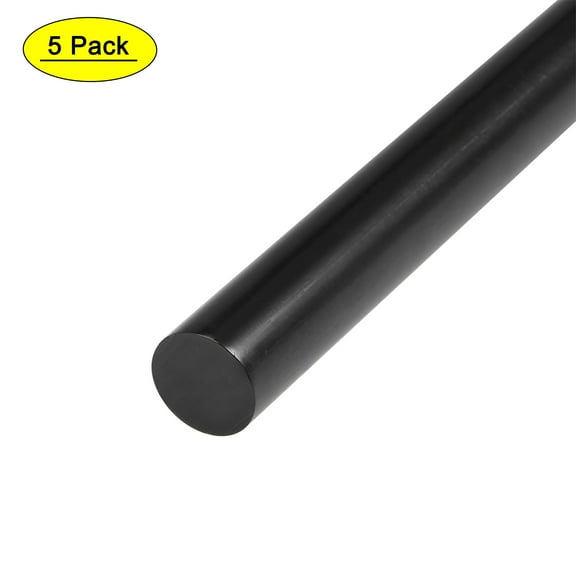 Uxcell 7.5" x 0.44" Black Mini Hot Glue-Gun Sticks for Glue-Guns 5 Pack
