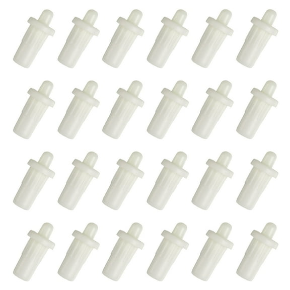 Uxcell 7.5mm Cabinet Door Repair Pins, Spring Loaded Pins Door Panel Connector, White, 24 Pcs