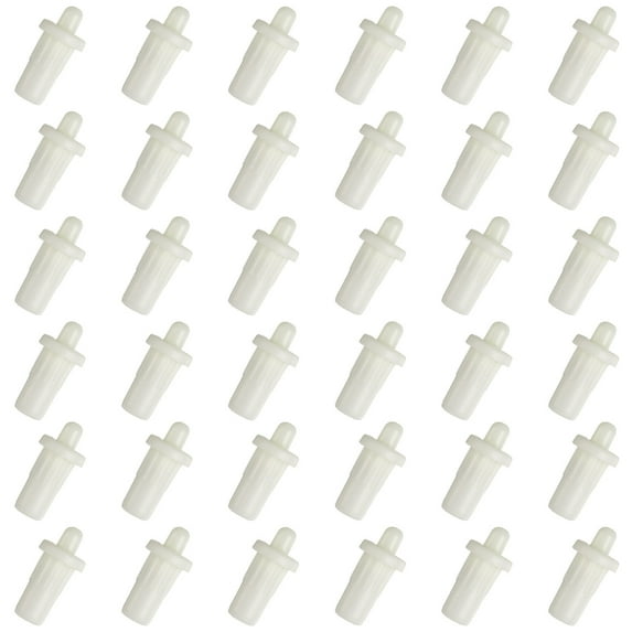 Uxcell 7.5mm Cabinet Door Repair Pins, Spring Loaded Pins Door Panel Connector, White, 36 Pcs