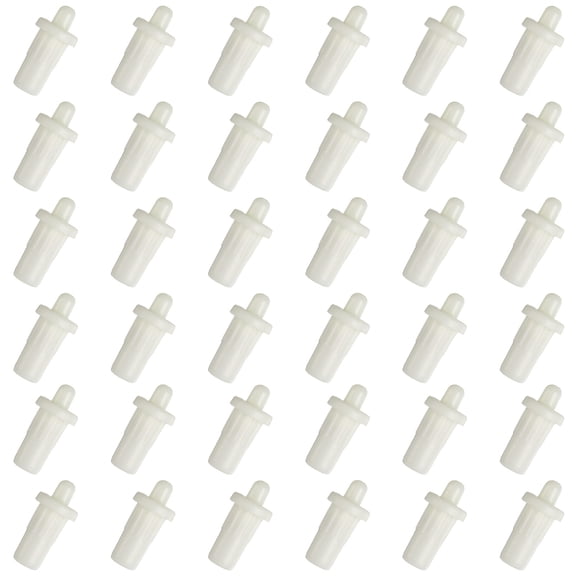 Uxcell 7.5mm Cabinet Door Repair Pins, Spring Loaded Pins Door Panel Connector, White, 36 Pcs