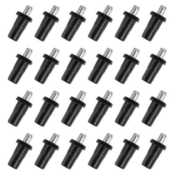 Uxcell 7.5mm Cabinet Door Repair Pins, Spring Loaded Pins Iron Center Shaft Door Panel Connector, Black, 24 Pcs