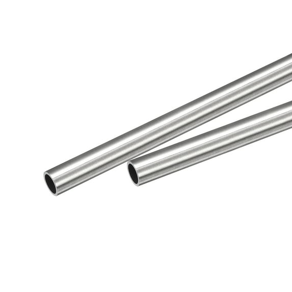 Uxcell 7.5mm x 0.8mm x 250mm 304 Stainless Steel Capillary Tube for Industry, 2Pack
