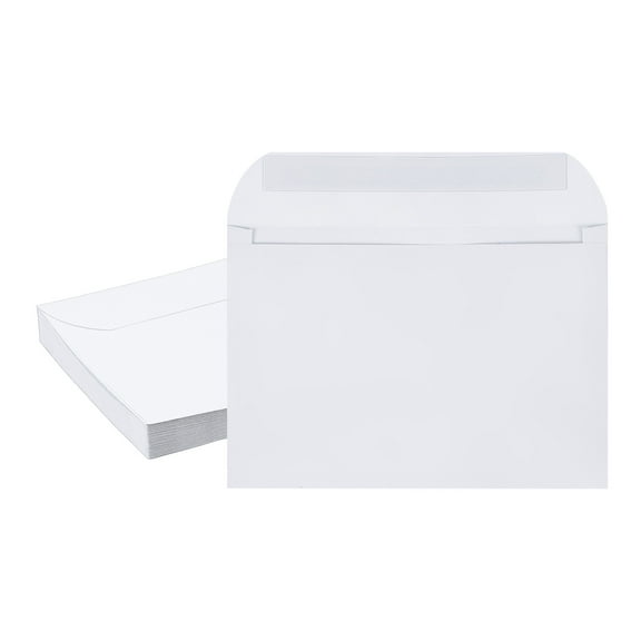 Uxcell 20 Pcs Invitation Envelopes Self-Seal for A7 Weddings Thank You Card Photos Postcards White