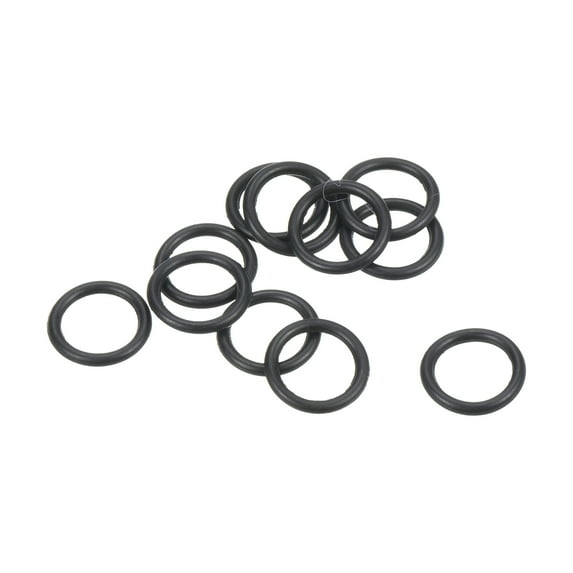 Uxcell 7.5x5.5x1mm Nitrile Rubber O Rings Metric Sealing Gasket, Black 100 Pack