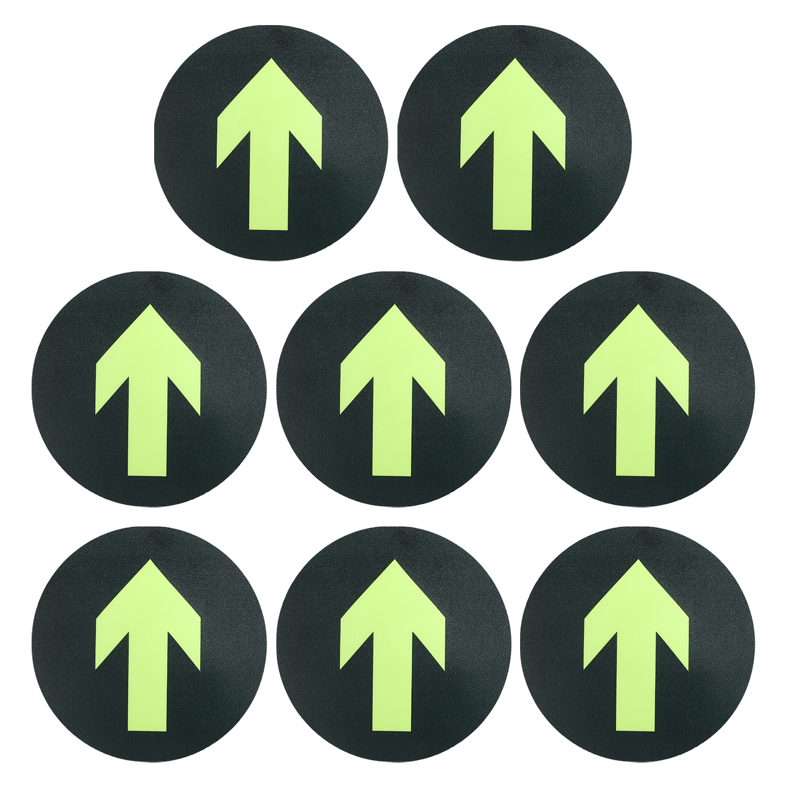 Uxcell 7.7 Inch Glowing Arrow Stickers, Straight Sign Floor Decal