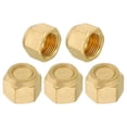 thumbnail image 1 of Uxcell 7/8-14UNF Female Thread 5/8" Brass Flare Cap SAE Flare Fitting 45 Degree Hex Pipe Fitting 5 Pack, 1 of 5