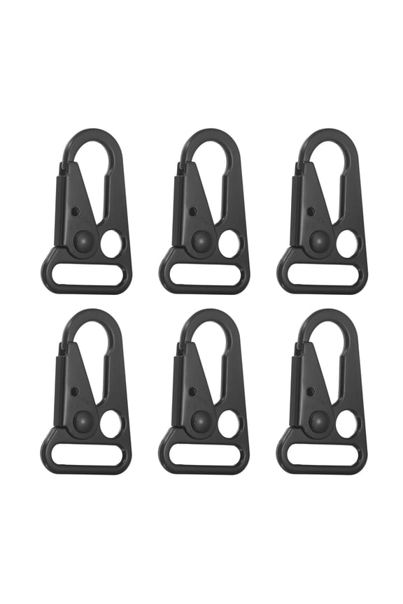 7/8" (22mm) Enlarged Mouth Clips Sling Clasp Hook, 6Pcs Heavy Duty Snap Hook Sling Clips Metal Spring Clasps Buckle for Outdoor Bag Backpack Paracord Keychain