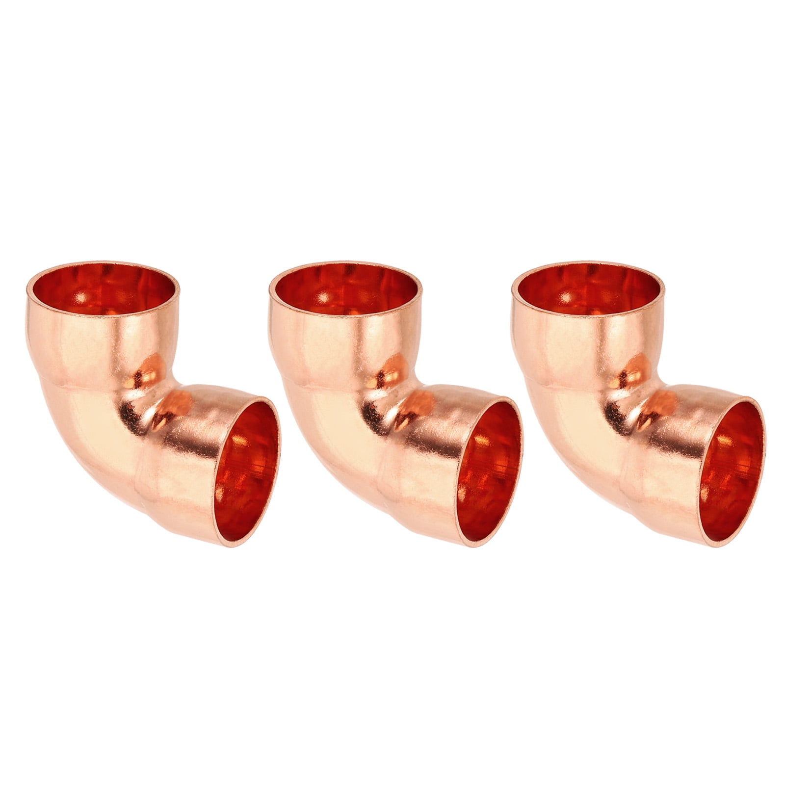 Uxcell Elbow Copper Fitting, 99.9% Pure Copper 90 Degree Short Radius ...