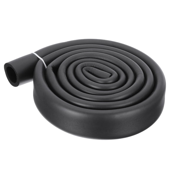 Uxcell 7/8" ID x 3/16" Thick 5.7ft Pipe Insulation Tube Foam Grip Wrap Tubing Non-slip for Utensil Tools Handle Support ,Black