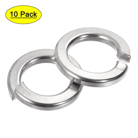 Uxcell 7/8-Inch 304 Stainless Steel Split Spring Lock Washer 10 Pack