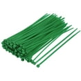 thumbnail image 1 of Uxcell 7.8-Inch Cable Craft DIY Ties Self-Locking Zip Nylon Green 100 Pack, 1 of 5