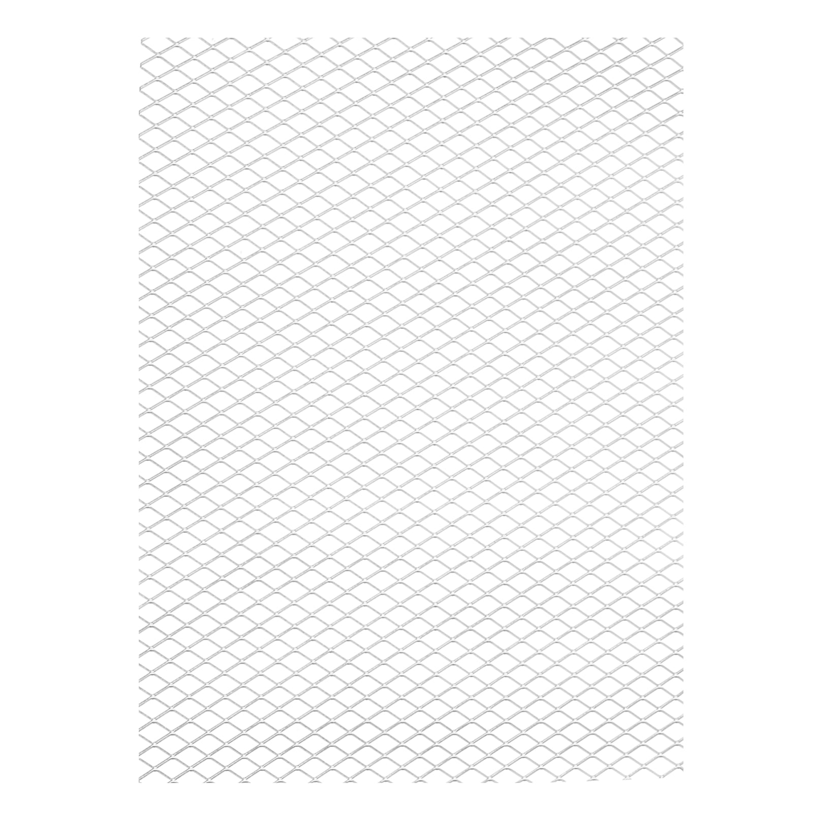 Uxcell 7.8"L x 9.8"W Perforated Metal Sheets, 1Pcs 19Ga 7x12mm Rhombus Hole Aluminum Mesh Expanded Perforated Plate for Ventilation Filtration Dryer Vent Grill Guard Screen, Silver Tone