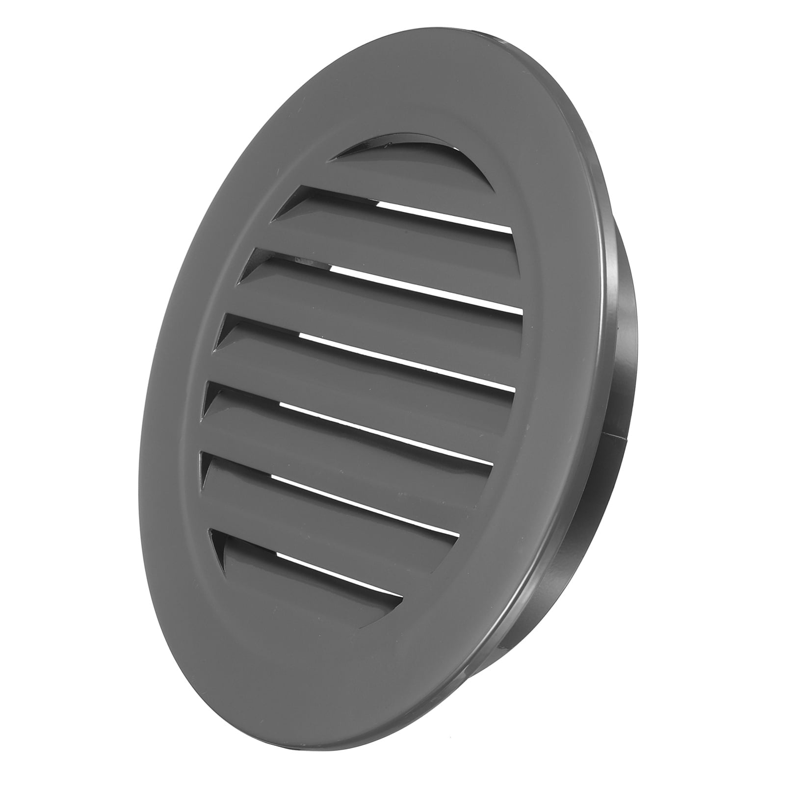 Uxcell 7.8" Round Air Vent, Louver Grille Cover Aluminum Alloy Soffit Vent HVAC Ventilation for Ceiling Wall Roofing Bathroom Kitchen Garage Duct Shed Garage, Dark Gray