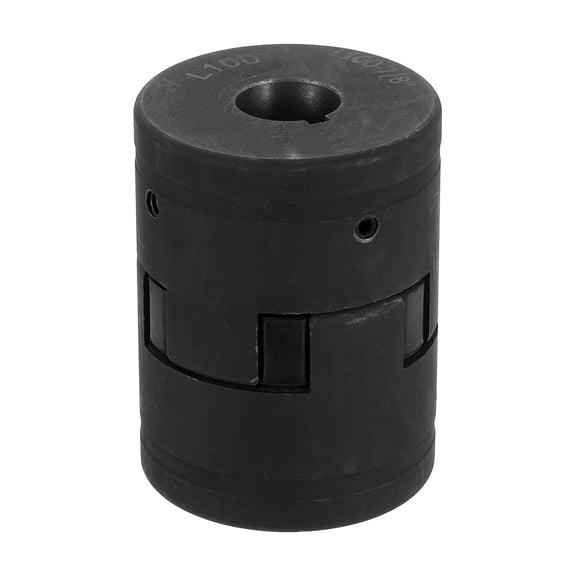 Uxcell 7/8" to 1-1/4" L100 Flexible 3-Piece L-Jaw Coupling Coupler Set & Buna-N NBR Rubber Spider for Log Splitter Hybrid Equipment