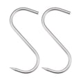 thumbnail image 1 of Uxcell 7.87" Meat Hooks, 0.39" Thick Stainless Steel S-Hook, Meat Processing Hanging 2Pack, 1 of 5