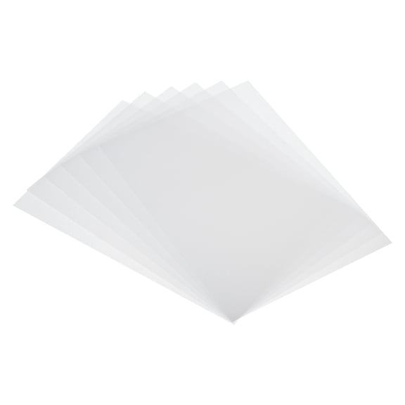 Uxcell 7.87 x 11.4 Inch Shrink Plastic Sheets, 6 Pack Printable Sanded Blank Shrink DIY Craft Art Film Paper, White