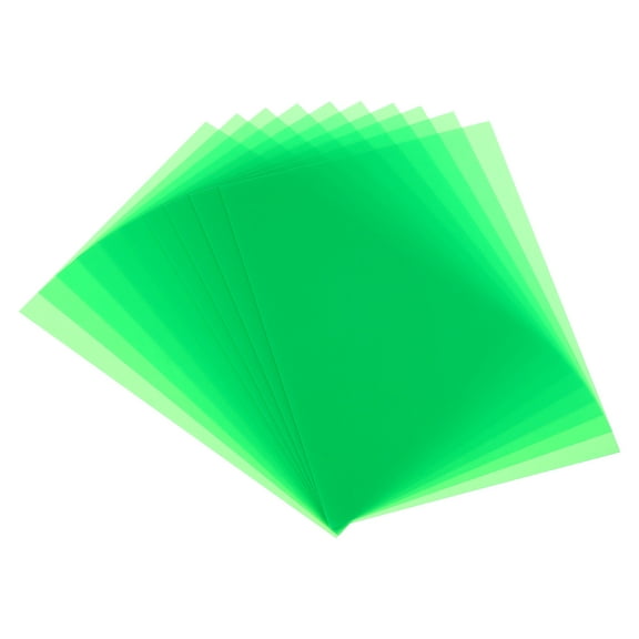 Uxcell 7.87 x 5.7 Inch Shrink Plastic Sheets, 10 Pack Printable Sanded Blank Shrink DIY Craft Film Paper, Green