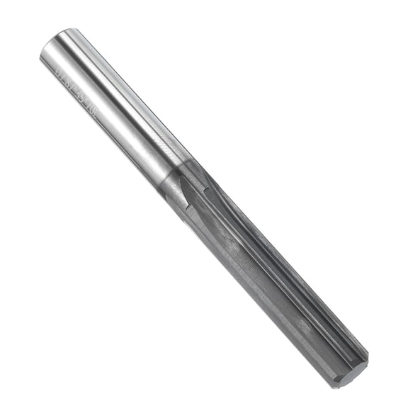 Uxcell 7.87mm H7 Chucking Reamer Solid Carbide 6 Straight Flutes Straight Shank Reamer