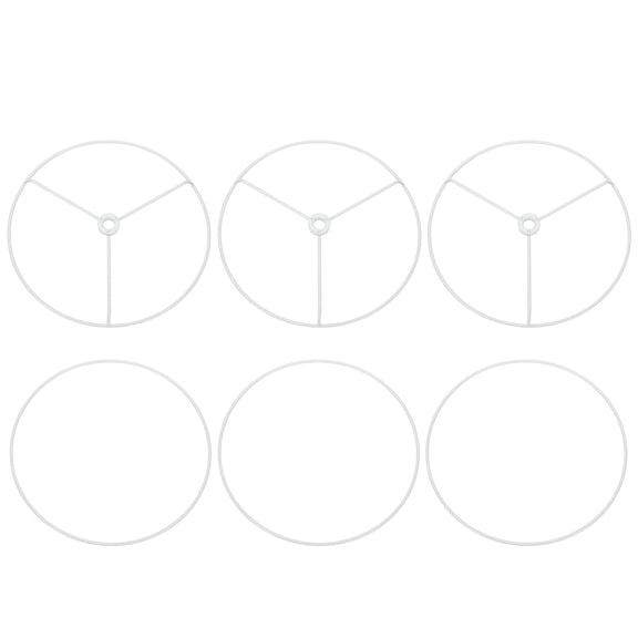 Uxcell 7.9 Inch Lamp Shade Ring, 3 Set Metal Lamp Shade Frame Wire Lampshade Frame DIY Drum Strong Ring Lampshade Holder