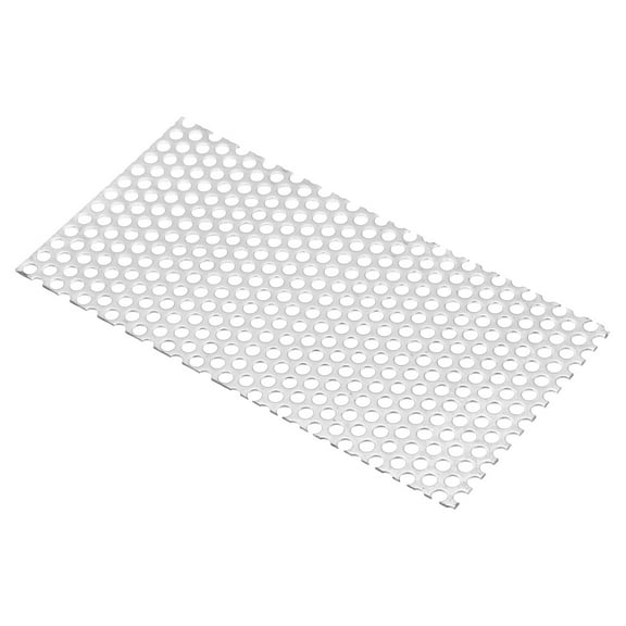 Uxcell 7.9" L x 3.9" W Perforated Metal Sheets, 16Ga 0.2" Hole 304 Stainless Steel