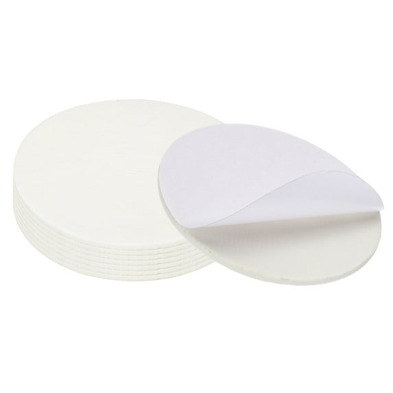 Uxcell 7" Diameter Felt Furniture Pads, 8 Pcs 1/2" Thick Lamp Base Felt, White