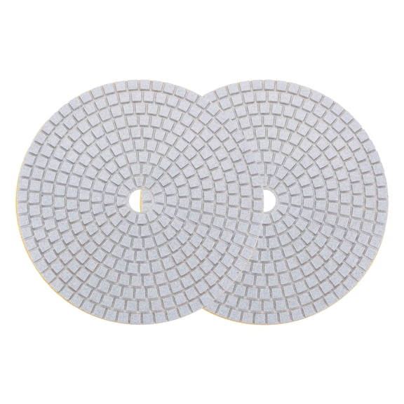 Uxcell 7-Inch 150 Grits Diamond Polishing Pad Wet/Dry for Stone Concrete Marble 2 Pack