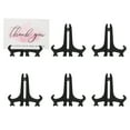 thumbnail image 1 of Uxcell 7 Inch Acrylic Plate Stand for Display, 6 Pack Acrylic Easel Display Stand Foldable Clear Easel Plate Holder for Picture Frames Photo Card CD Book Home Decoration, Black, 1 of 6